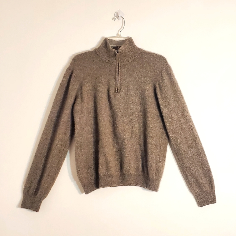 Franco Biagianti Cashmere Zip Neck Sweater